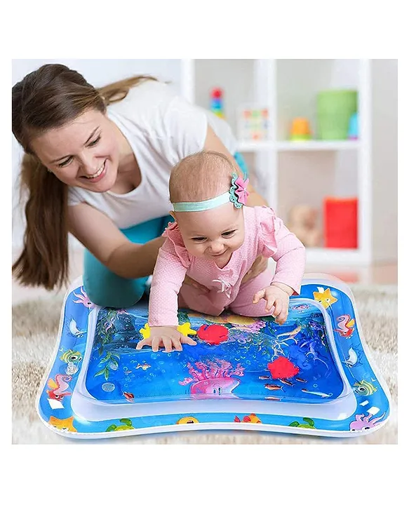 NeonateCare Tummy Time Inflatable Baby Water Play Mat (Color And Design May Vary)