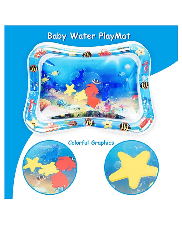 NeonateCare Tummy Time Inflatable Baby Water Play Mat (Color And Design May Vary)