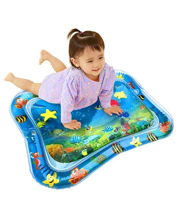 NeonateCare Tummy Time Inflatable Baby Water Play Mat (Color And Design May Vary)