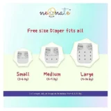 Reusable Cloth Diaper with Diaper Inserts - Blue Astronaut Print - NeonateCare India
