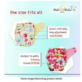 Reusable Cloth Diaper with Diaper Inserts - Blue Astronaut Print - NeonateCare India