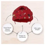 Baby Helmet, Toddler Head Protector for 6+ Months - (Red space Print Helmet) - NeonateCare India