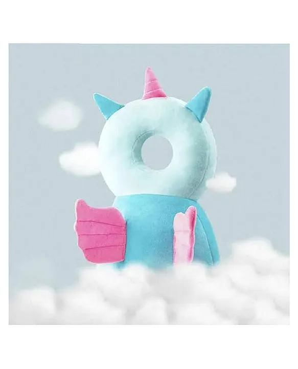 Baby Head Protector & Baby Crawling Safety Pillow Adjustable Toddler Baby Head Protection Cushion Backpack - (Unicorn Head Protector with Knee pads)