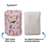 Rai Mustard Seeds Pillow, Baby-Round Head Shaping Baby Pillow Cum Neck Support Portable, Stars Moon Print,( Pink Mustard pillow) ( Multi Print) - NeonateCare India