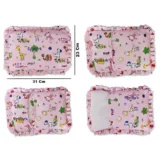 Rai Mustard Seeds Pillow, Baby-Round Head Shaping Baby Pillow Cum Neck Support Portable, Stars Moon Print,( Pink Mustard pillow) ( Multi Print) - NeonateCare India
