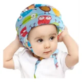 Baby Helmet for head protection (blue owl helmet) and 10 pcs corner guards - NeonateCare India