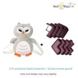 Baby head protector (Grey head protector) and 10 pcs corner guards - NeonateCare India