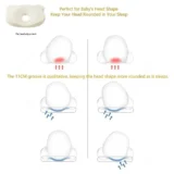 Memory Foam Baby Head Shaping Pillow (clouds and star print) - NeonateCare India