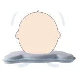 Memory Foam Baby Head Shaping Pillow (clouds and star print) - NeonateCare India