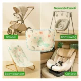 Memory Foam Baby Head Shaping Pillow (clouds and star print) - NeonateCare India