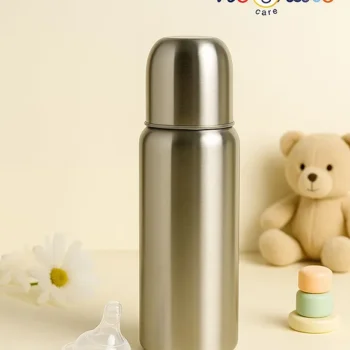 Premium Steel Feeding Bottle ( Steel Bottle ) - 240 ml) - NeonateCare India