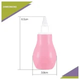 Baby Silicone Nose Cleaner Nasal Aspirator for Babies Pack of 2 - (Blue Nose Cleaner and Pink Nose Cleaner) - NeonateCare India
