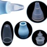 Baby Silicone Nose Cleaner Nasal Aspirator for Babies - (Blue Nose Cleaner) - NeonateCare India