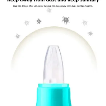 Baby Silicone Nose Cleaner Nasal Aspirator for Babies - (Blue Nose Cleaner) - NeonateCare India