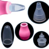 Baby Silicone Nose Cleaner Nasal Aspirator for Babies - (Pink Nose Cleaner) - NeonateCare India