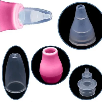 Baby Silicone Nose Cleaner Nasal Aspirator for Babies - (Pink Nose Cleaner) - NeonateCare India