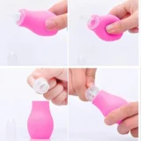 Baby Silicone Nose Cleaner Nasal Aspirator for Babies - (Pink Nose Cleaner) - NeonateCare India