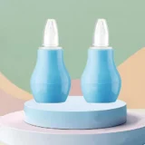 Baby Silicone Nose Cleaner Nasal Aspirator for Babies Pack of 2 - (2 Blue Nose Cleaner) - NeonateCare India