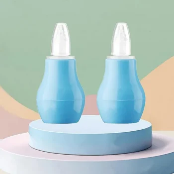 Baby Silicone Nose Cleaner Nasal Aspirator for Babies Pack of 2 - (2 Blue Nose Cleaner) - NeonateCare India