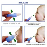 Baby Silicone Nose Cleaner Nasal Aspirator for Babies Pack of 2 - (Blue Nose Cleaner and Pink Nose Cleaner) - NeonateCare India