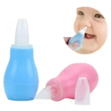 Baby Silicone Nose Cleaner Nasal Aspirator for Babies Pack of 2 - (Blue Nose Cleaner and Pink Nose Cleaner) - NeonateCare India