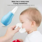 Baby Silicone Nose Cleaner Nasal Aspirator for Babies - (Blue Nose Cleaner) - NeonateCare India