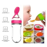 Finger Toothbrush and Spoon feeder - Pack of 2 ( Green Spoon feeder and white finger brush) - NeonateCare India