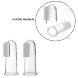 Finger Toothbrush and Spoon feeder - Pack of 2 ( Green Spoon feeder and white finger brush) - NeonateCare India