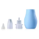 Baby Silicone Nose Cleaner and Fruit Feeder Pack of 2 - (1 Blue Nose Cleaner , 1 Pink Fruit Feeder) - NeonateCare India