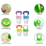 Baby Silicone Nose Cleaner and Fruit Feeder Pack of 2 - (1 Pink Nose Cleaner , 1 Pink Fruit Feeder) - NeonateCare India