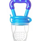 Baby Silicone Fruit Teether & Fruit Feeder Combo - Pink Fruit teether & Blue Fruit Feeder ( Pack of 2) - NeonateCare India