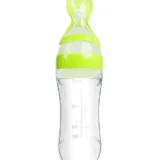 Silicone Easy Squeezy Spoon Food Feeder for Babies- Green Spoon feeder - NeonateCare India