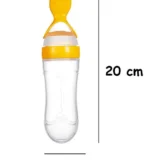 Silicone Easy Squeezy Spoon Food Feeder for Babies- Green Spoon feeder - NeonateCare India