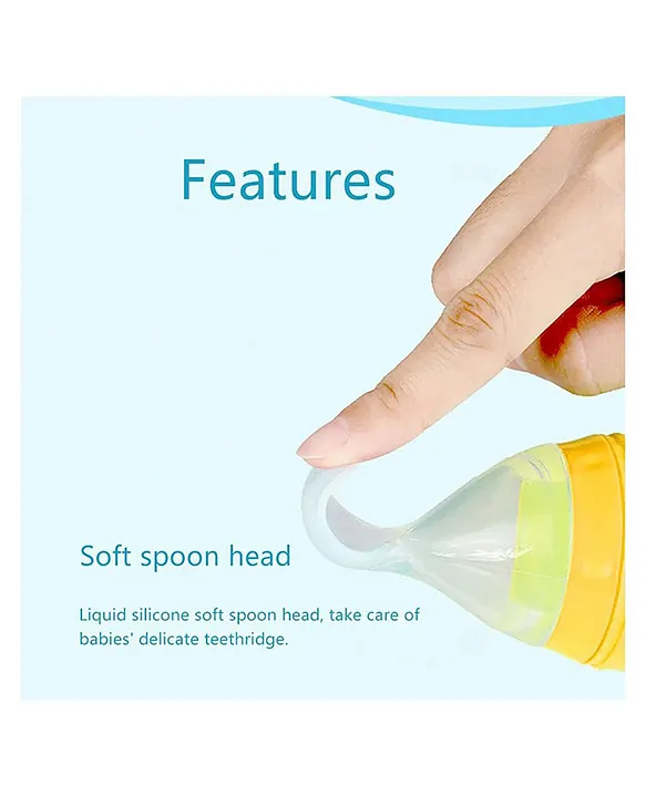 combo of spoon feeder and fruit teether - (Green Spoon feeder, Pink Fruit teether)