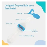 Silicone Easy Squeezy Spoon Food Feeder for Babies- Blue Spoon feeder - NeonateCare India