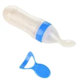 Silicone Easy Squeezy Spoon Food Feeder for Babies- Blue Spoon feeder - NeonateCare India