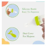 Silicone Easy Squeezy Spoon Food Feeder for Babies- Green Spoon feeder - NeonateCare India