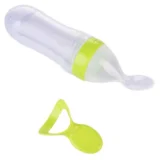 Silicone Easy Squeezy Spoon Food Feeder for Babies- Green Spoon feeder - NeonateCare India