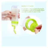 Silicone Easy Squeezy Spoon Food Feeder for Babies- Green Spoon feeder - NeonateCare India