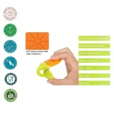 Fruit Shaped Teether Pack Of 4 - (4 Fruit Teether) (MultiColor) - NeonateCare India