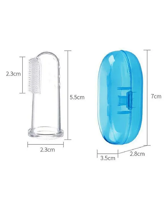 Combo of Squeezy Spoon Feeder Ring Teether Finger Toothbrush and Fruit Feeder ( Spoon Feeder Fruit Feeder Ring teether Finger Brush) - Blue