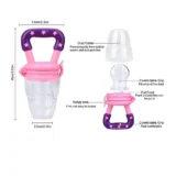 Silicone Fruit and Food Feeder - (Blue Fruit feeder) - NeonateCare India