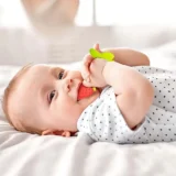 Baby Silicone Fruit Teether & Fruit Feeder Combo - Red Fruit teether & Pink Fruit Feeder - MultiColor - NeonateCare India