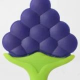 Baby Silicone Fruit Teether & Fruit Feeder Combo - Blue Fruit teether & Pink Fruit Feeder - MultiColor - NeonateCare India