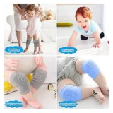 Anti Slip Padded Baby Knee Pad Pack of 2 - (pack of 2 Kneepads) - (Pink and Black) - NeonateCare India