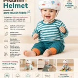 Baby Safety helmet - Muslin Balloon Rainbow helmet - NeonateCare India