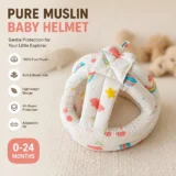 Baby Safety helmet - Muslin Balloon Rainbow helmet - NeonateCare India