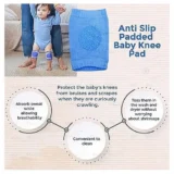 Baby safety Combo of Baby Muslin Helmet and Baby Head Protector with knee pads (Rainbow muslin Helmet + Green frog Head protector + knee pads) (pack of 3) - NeonateCare India