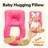 Baby Hugging Pillow for Head Shaping|Neck Support New Born Baby Infant Soft,Plush Pillow - Pink hugging pillow - NeonateCare India