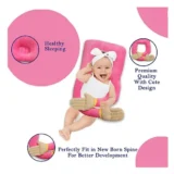 Baby Hugging Pillow for Head Shaping|Neck Support New Born Baby Infant Soft,Plush Pillow - Pink hugging pillow - NeonateCare India